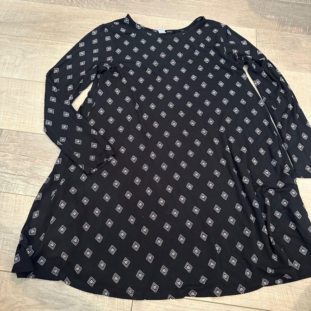 OLD NAVY WOMENS TUNIC BLACK DRESS LARGE